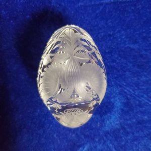 Double Headed Eagle Glass Style Egg 4